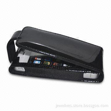 Case for Apple's iPhone, Made of Leather Material, Available in Various Colors